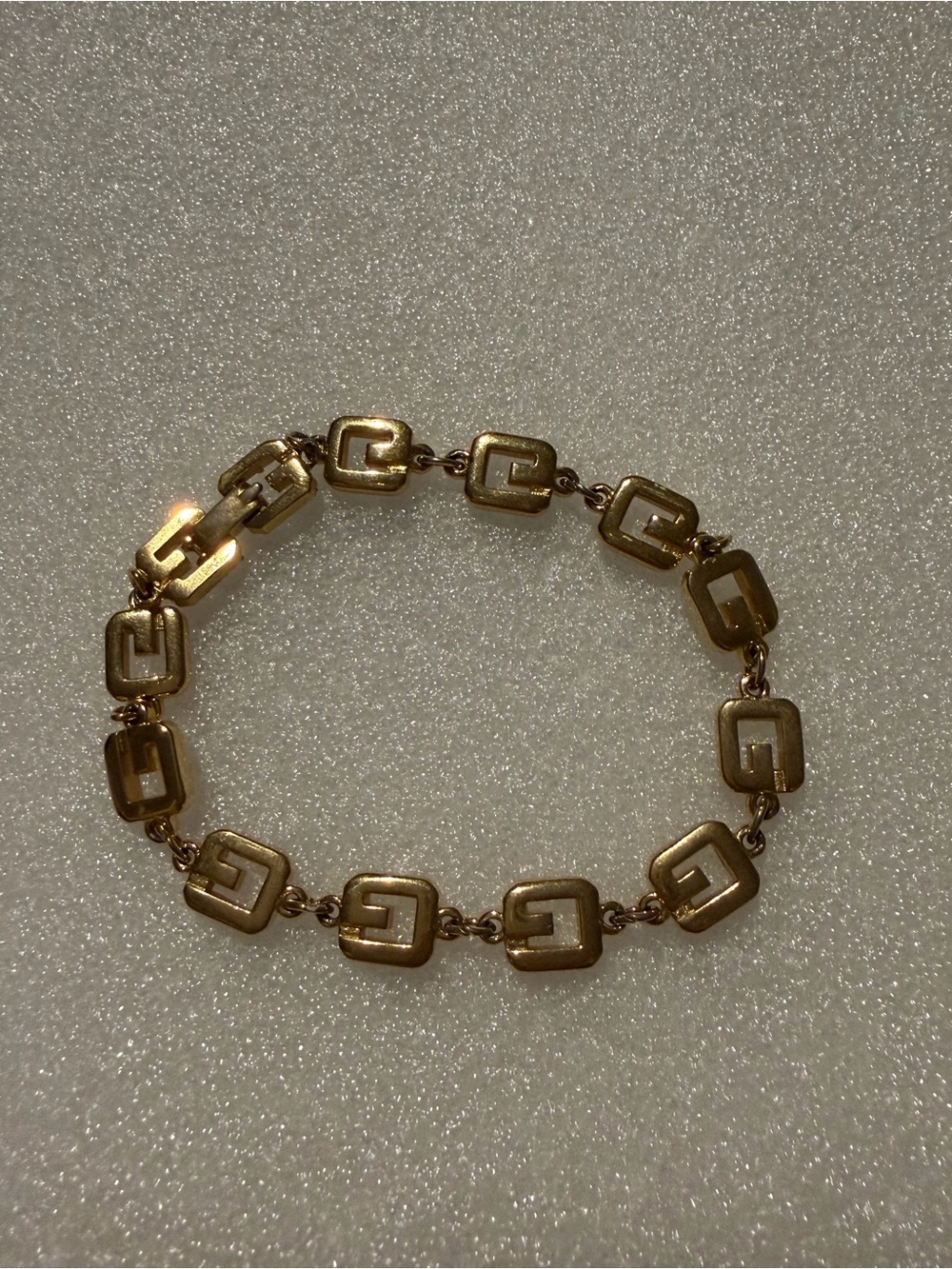 Gold plated Givenchy bracelet, size 7.25